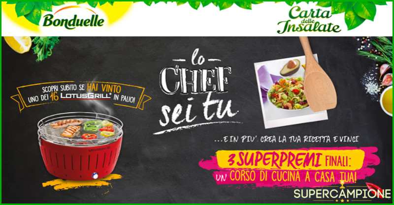 Vinci con Bonduelle Lotus Grill e corsi di cucina! Vinci con Bonduelle Lotus Grill e corsi di cucina!