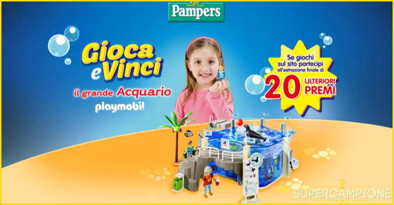 Vinci un acquario Playmobil con Pampers Vinci un acquario Playmobil con Pampers