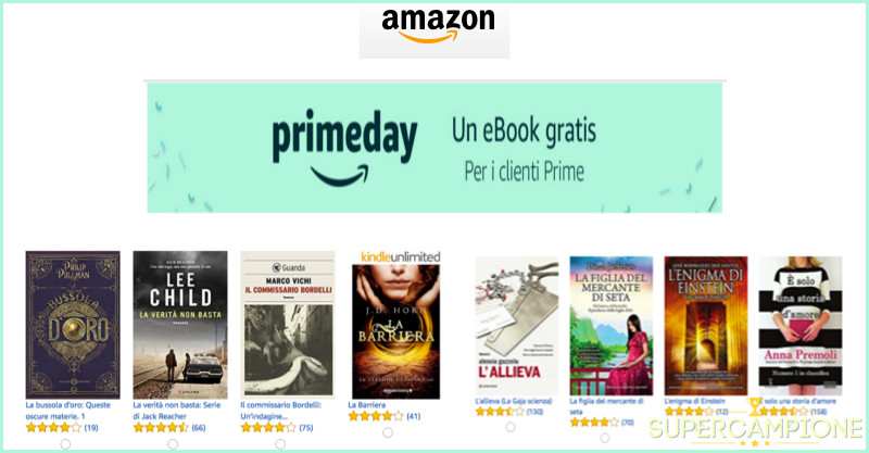 Ricevi gratis un eBook con Amazon Prime