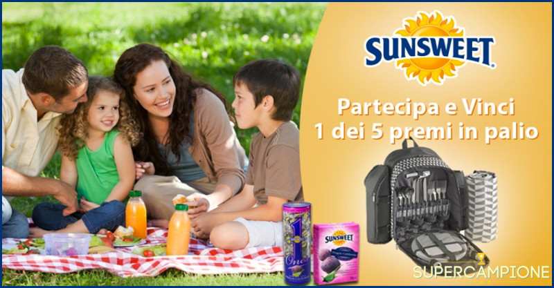Vinci zaino da picnic e prodotti Sunsweet Vinci zaino da picnic e prodotti Sunsweet