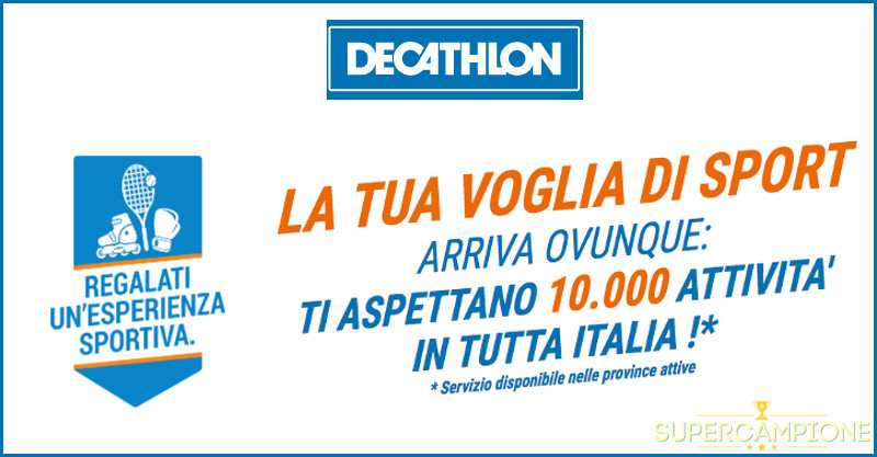 Vinci un'esperienza sportiva con Decathlon