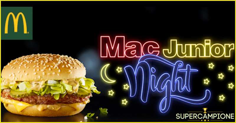 Gusta il nuovo Mac Junior a solo 1€ Gusta il nuovo Mac Junior a solo 1€