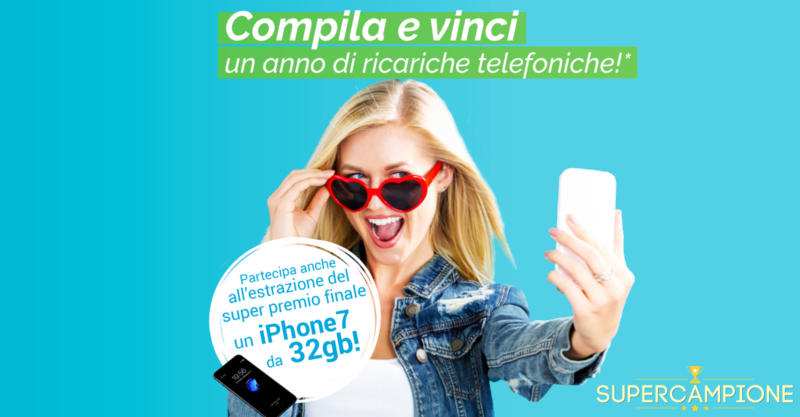 Vinci gratis 1 anno di ricariche telefoniche Vinci gratis 1 anno di ricariche telefoniche