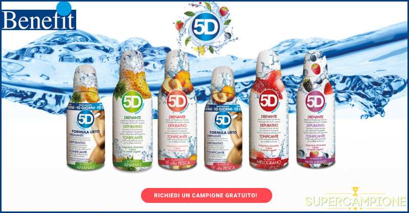 Campioni omaggio Benefit 5D Depuradren Depurativo Campioni omaggio Benefit 5D Depuradren Depurativo