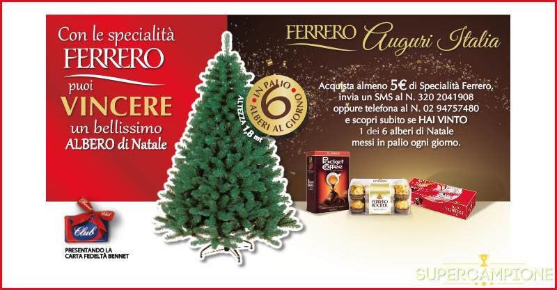 Ferrero: vinci 6 alberi di Natale al giorno