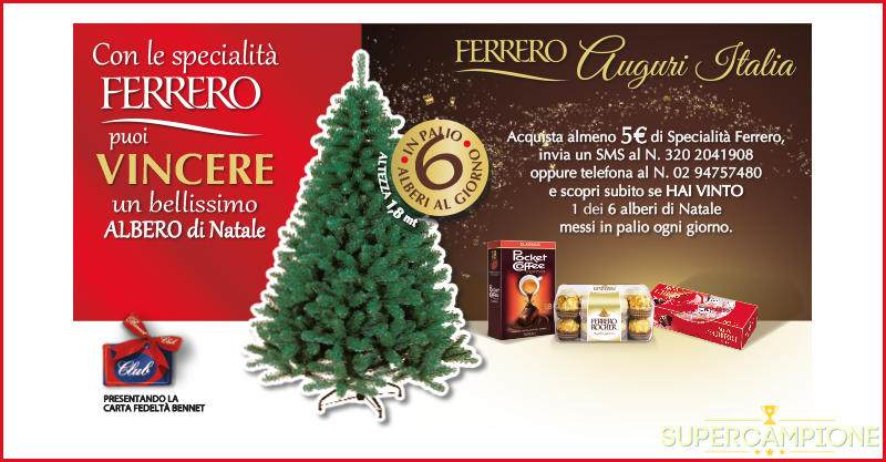 Ferrero: vinci 6 alberi di Natale al giorno Ferrero: vinci 6 alberi di Natale al giorno
