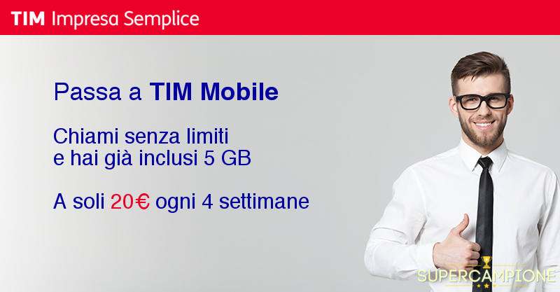 Offerta TIM Europa 5 GB