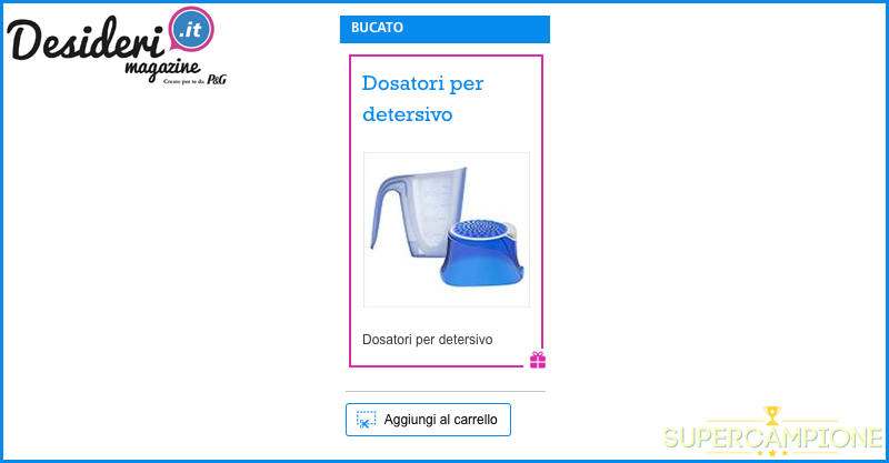 Omaggio dosatore per detersivo Desideri Magazine