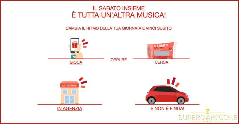 Generali: vinci gratis buoni Ticketone da 20€ Generali: vinci gratis buoni Ticketone da 20€