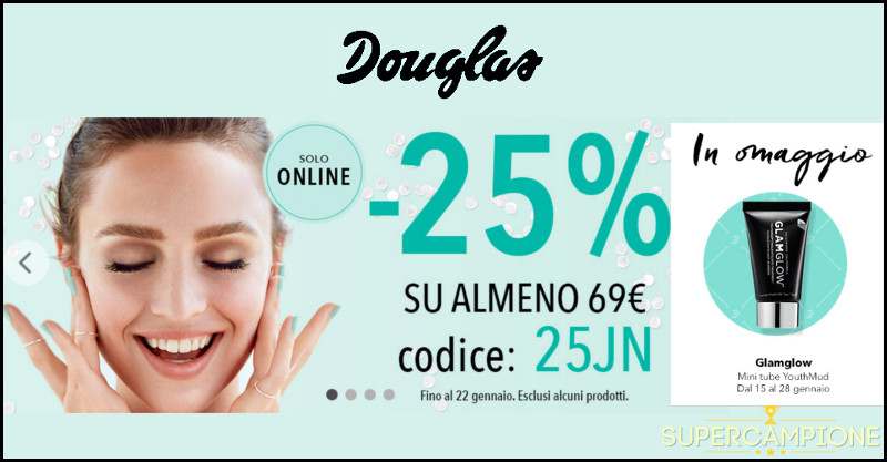 Douglas: Campioni omaggio e buoni sconto Douglas: Campioni omaggio e buoni sconto