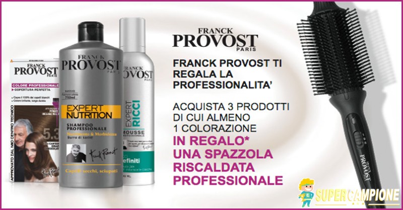 Premio sicuro Franck Provost: spazzola riscaldata Premio sicuro Franck Provost: spazzola riscaldata