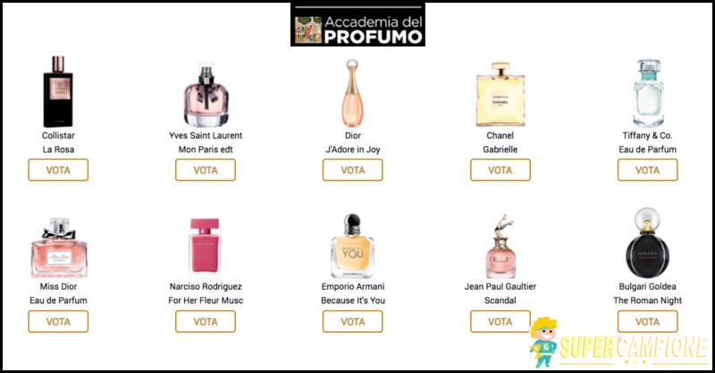 Vota e vinci il tuo profumo preferito Vota e vinci il tuo profumo preferito