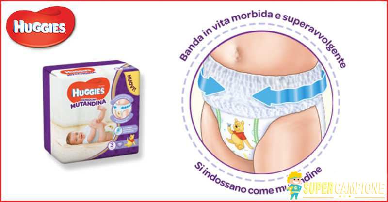 Campioni omaggio Huggies pannolino mutandina