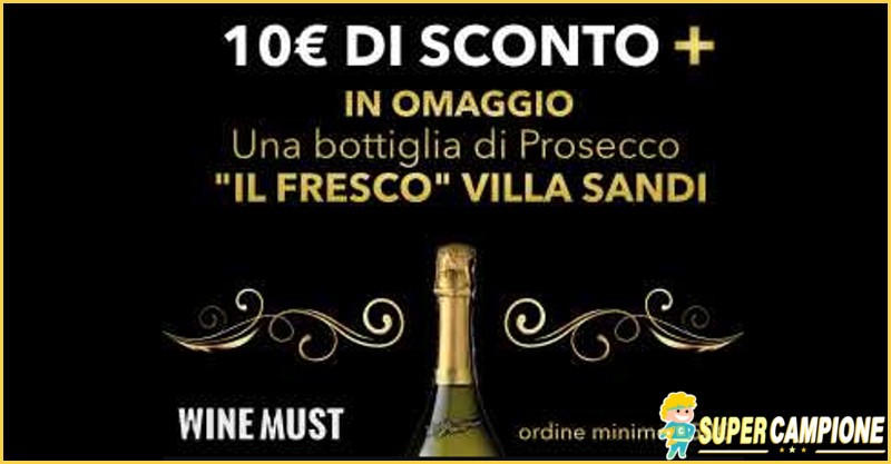 Ricevi una bottiglia di prosecco ed un buono sconto