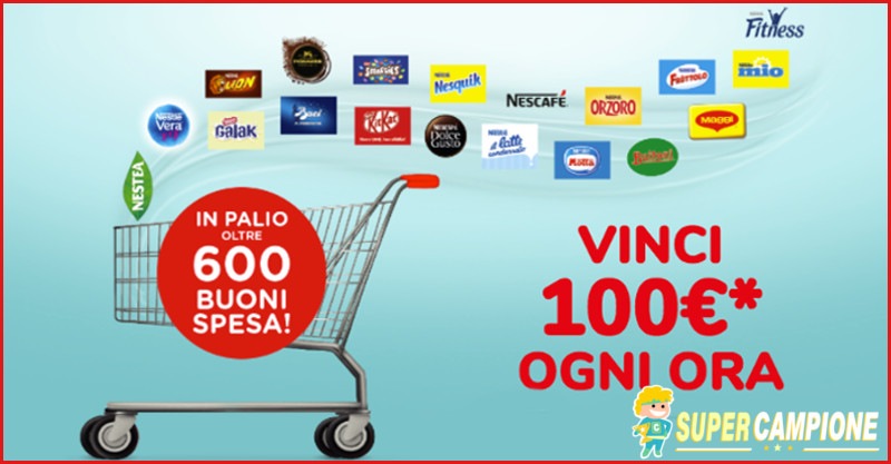 Nestlé: vinci 100€ di buoni spesa