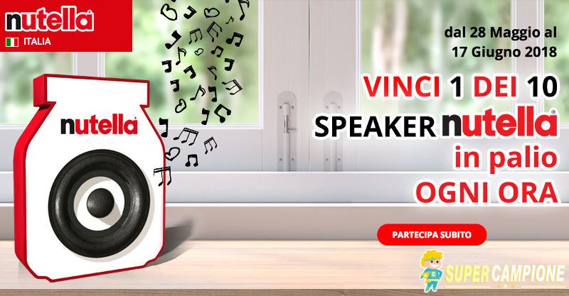 Scopri subito se hai vinto uno speaker Nutella Scopri subito se hai vinto uno speaker Nutella