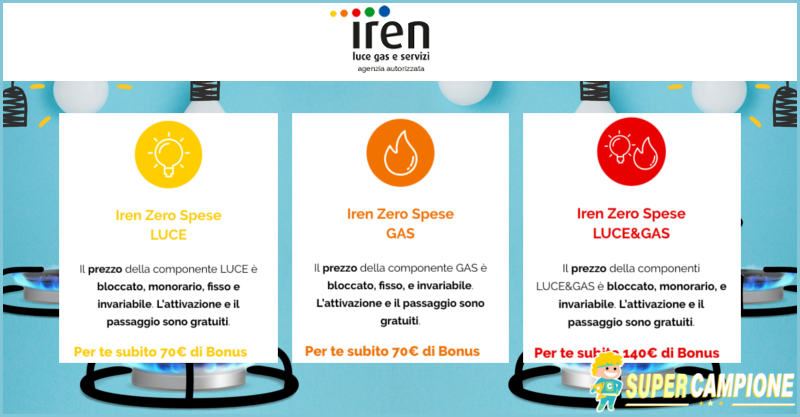 Iren: offerta super risparmio luce e gas