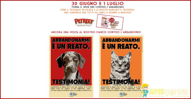 Campioni omaggio Petreet cani e gatti