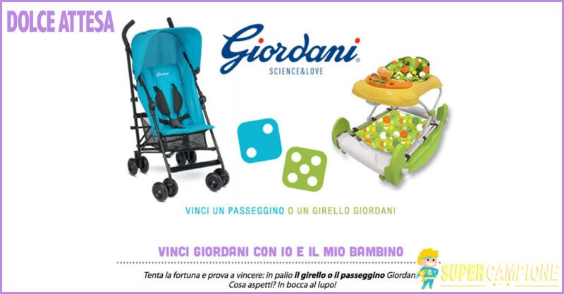 Vinci gratis girello o passeggino Giordani