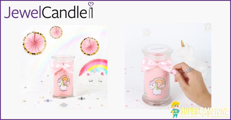 Vinci gratis candela JewelCandle Unicorn