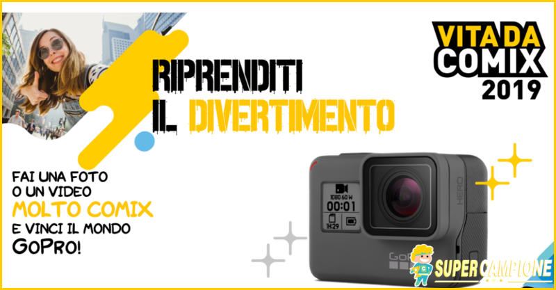 Vinci gratis GoPro Hero con Comix