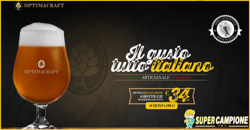 Offerta benvenuto OptimaCraft birra artigianale