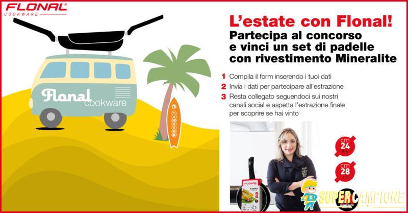 Vinci gratis set di padelle Flonal Vinci gratis set di padelle Flonal