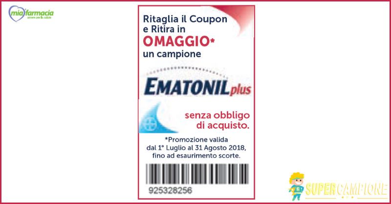 Campioni omaggio Ematonil Plus Campioni omaggio Ematonil Plus