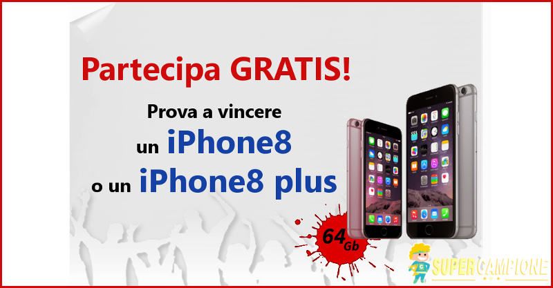 Vinci gratis un Iphone 8