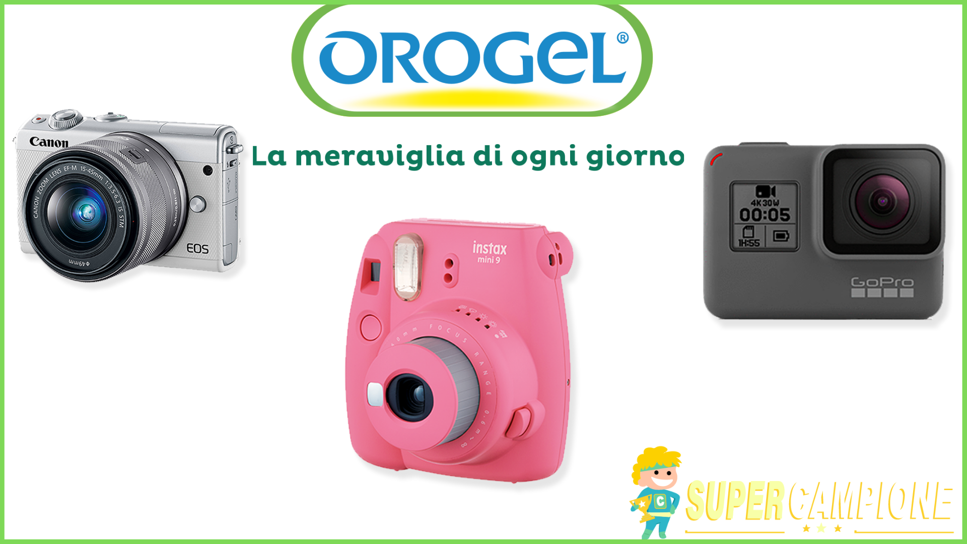 Vinci gratis fotocamere Canon, GoPro Hero5 e Instax Square Vinci gratis fotocamere Canon, GoPro Hero5 e Instax Square