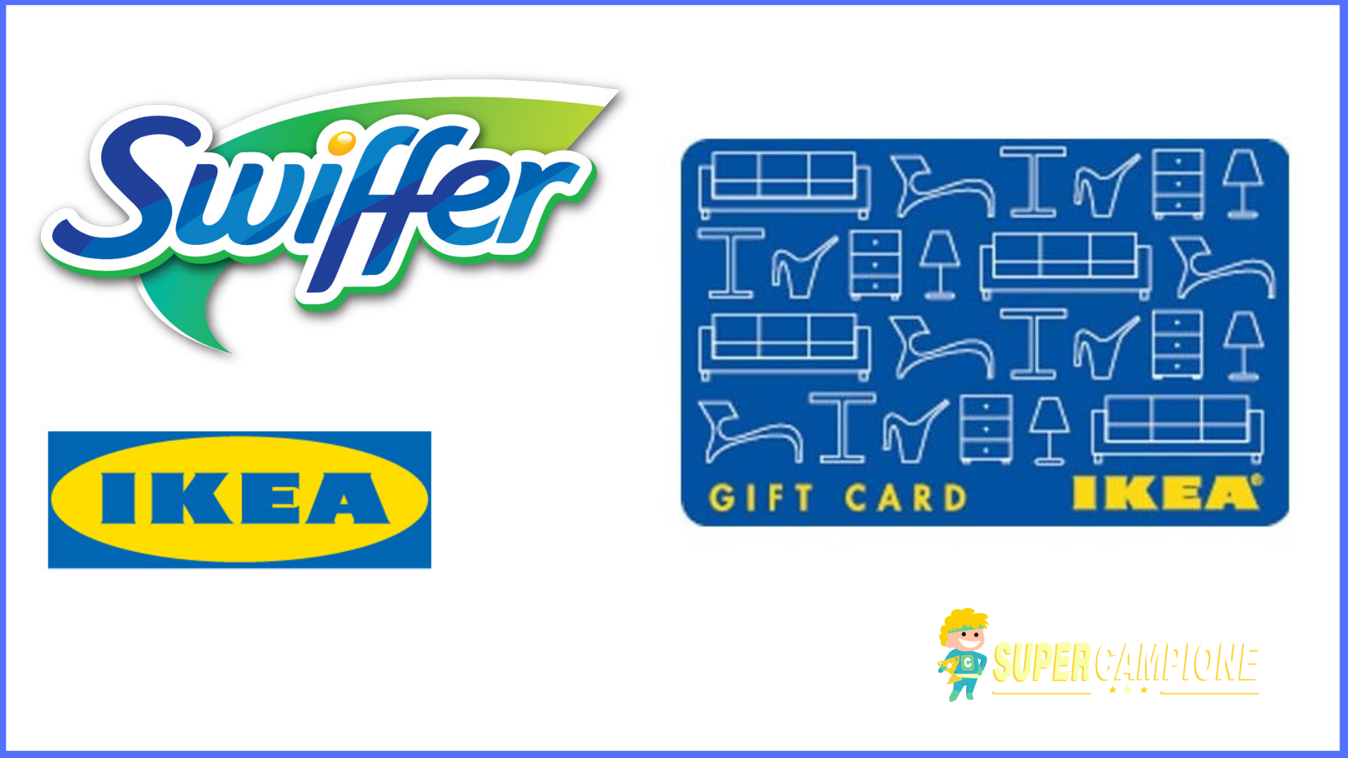 Vinci carte regalo Ikea da 100 euro con Swiffer