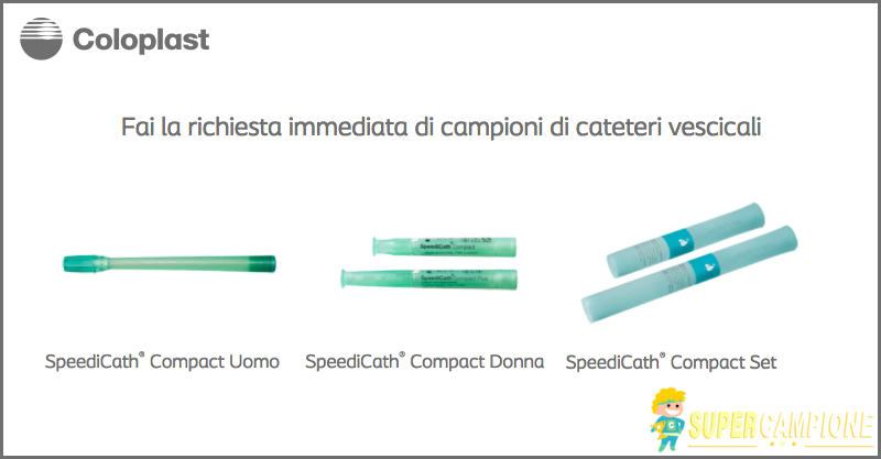 Campioni omaggio cateteri vescicali SpeediCath Compact Campioni omaggio cateteri vescicali SpeediCath Compact