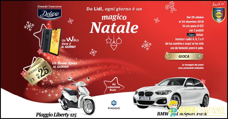 Lidl: vinci buoni sconto, smartphone e scooter Piaggio