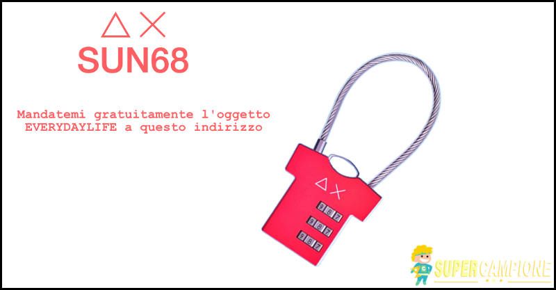 Ricevi omaggio il lucchetto Sun68 Ricevi omaggio il lucchetto Sun68