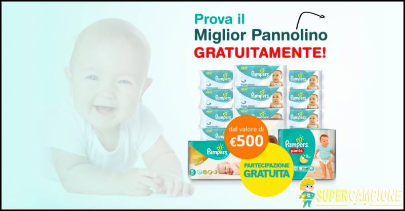 Vinci gratis buono da 500€ per pannolini