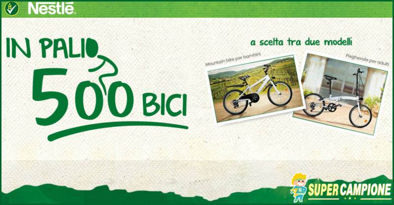 Nestlé: vinci una bici Microbike o Moutain Bike Nestlé: vinci una bici Microbike o Moutain Bike
