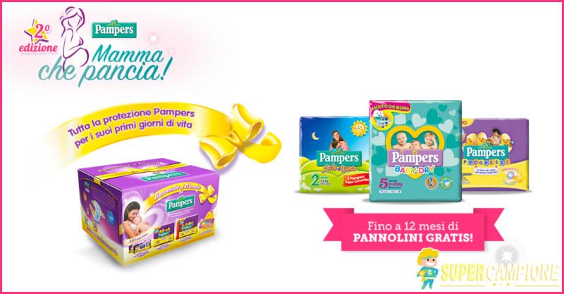 Vinci gratis forniture di pannolini Pampers