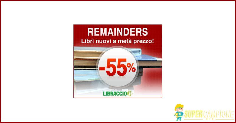 Libraccio: libri al 55% di sconto