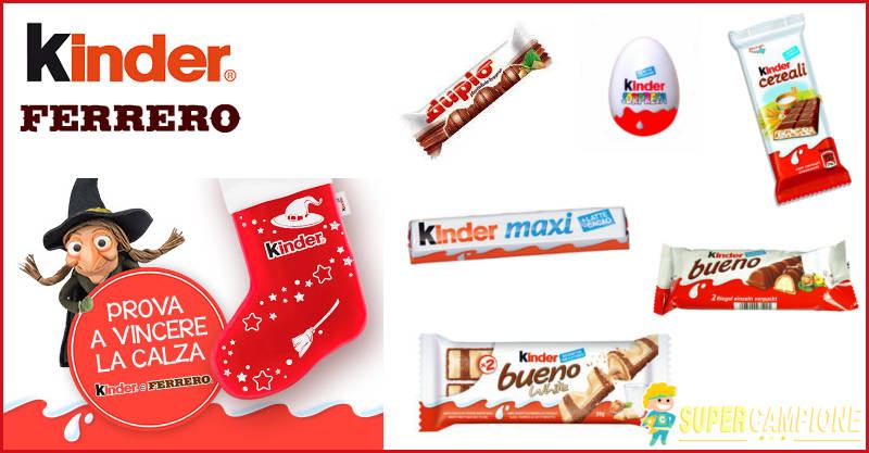 Vinci la Maxi Calza Kinder e Ferrero