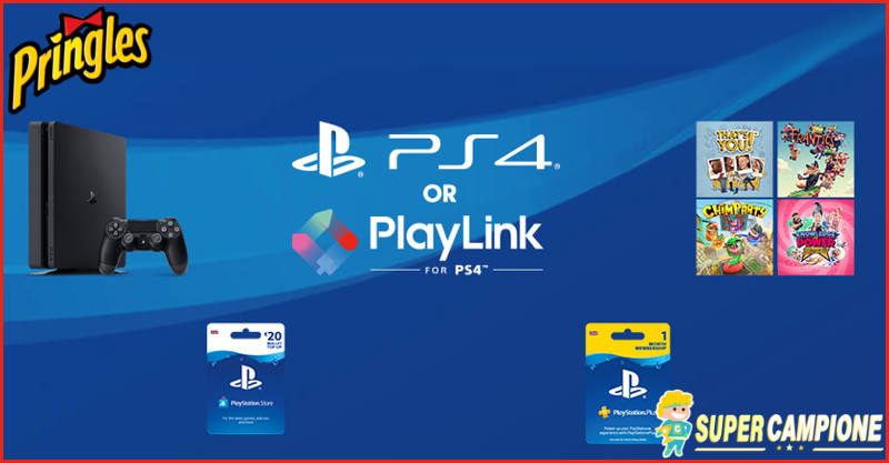 Vinci PlayStation 4 e giochi con Pringles Vinci PlayStation 4 e giochi con Pringles