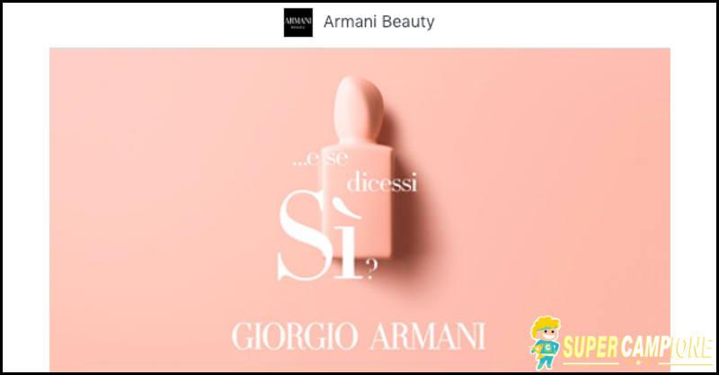 Campioni omaggio profumo Armani Sì