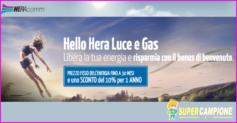 Offerta Hera Comm: prezzo fisso e sconto del 10% Offerta Hera Comm: prezzo fisso e sconto del 10%