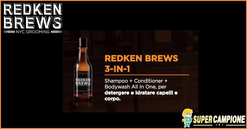 Campioni omaggio Redken Brews All in One uomo