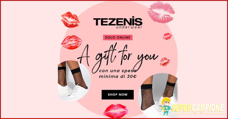 Tezenis ti fa un regalo a San Valentino Tezenis ti fa un regalo a San Valentino