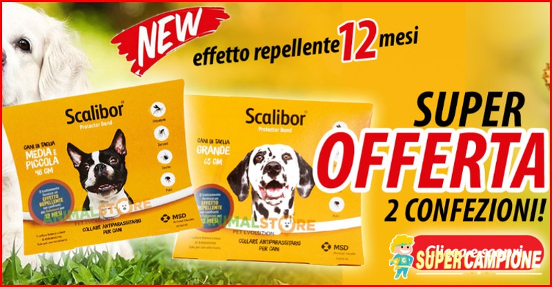 Offerta 2x1 collari Scalibor Offerta 2x1 collari Scalibor