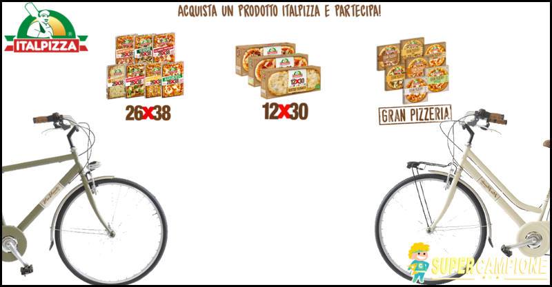 Italpizza: vinci 50 biciclette