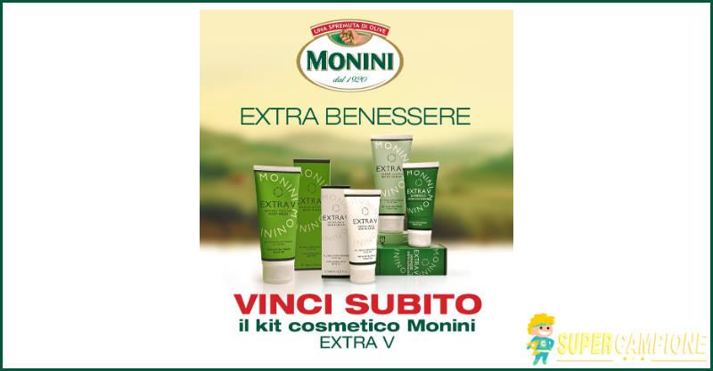 Monini: vinci 100 kit cosmetici Extra V
