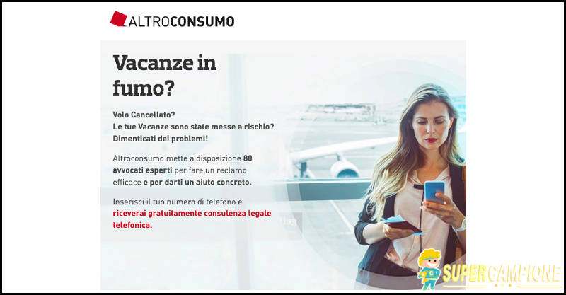 Altroconsumo: viaggio cancellato? Gratis consulenza legale