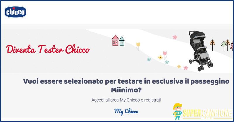 Diventa tester passeggino Chicco Miinimo² Diventa tester passeggino Chicco Miinimo²