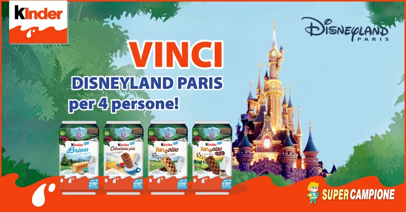 Vinci Disneyland Paris con Kinder!